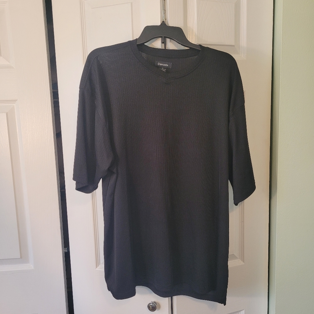Men's short sleeve ribbed shirt